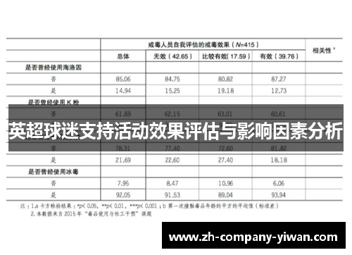 英超球迷支持活动效果评估与影响因素分析
